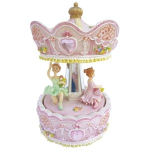 Cajas de Música con Bailarines de Carrusel de Colores - Product Image 1