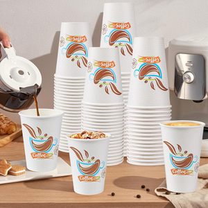 แก้วกาแฟขนาด 12 ออนซ์, แก้วกาแฟกระดาษขนาด 12 ออนซ์, แก้วแบบใช้แล้วทิ้งป้องกันการรั่วซึมสำหรับเครื่องดื่มเย็นหรือเครื่องดื่มร้อน - Product Image 4