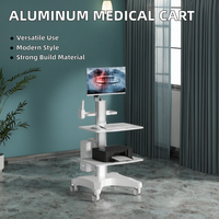 Chariot d'urgence multifonctionnel en aluminium aéronautique pour hôpitaux, cliniques et cabinets dentaires – Léger et durable