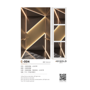 Lift Rumah Stainless Steel Harga Terbaik, Lift Pneumatik AC Tanpa Gear untuk Villa dengan Lantai PVC, Kapasitas Beban 1050kg, Kebisingan Rendah - Product Image 2