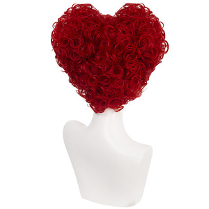 Parrucca Rossa Corta a Forma <span class=keywords><strong>di</strong></span> Cuore con Clip a Tigre, Versione Regina <span class=keywords><strong>delle</strong></span> Streghe <span class=keywords><strong>di</strong></span> <span class=keywords><strong>Alice</strong></span> <span class=keywords><strong>nel</strong></span> <span class=keywords><strong>Paese</strong></span> <span class=keywords><strong>delle</strong></span> <span class=keywords><strong>Meraviglie</strong></span> Attraverso <span class=keywords><strong>lo</strong></span> Specchio - Product Image 5