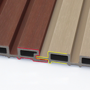 Phong Cách Châu Âu Đơn Giản Vườn Trở Lại Hàng Rào Hàng Rào Phần WPC Ngoài Trời Nước Roof WPC Bên Ngoài Bức Tường Tấm Bảng Điều Chỉnh - Product Image 4