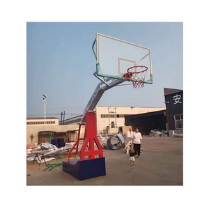 <span class=keywords><strong>Canestro</strong></span> da Basket Regolabile in Altezza Elettroidraulico per Interno ed Esterno, Dimensioni Standard FIBA - Product Image 3