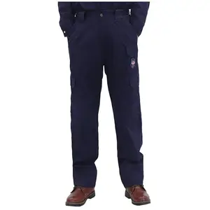 CAT2 Fire resistant Work pant with large pockets 7.5OZ cotton NFPA 2112 Flame resistant cargo FR pants