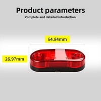 Feu de position latéral pour camion 12V/24V universel, haute luminosité, étanche, à LED