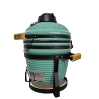 KIMSTONE Meilleure Vente Barbecue Kamado en Céramique 16 Pouces Luxe Portable Réglable Sans Fumée Automatique au Charbon pour Fêtes à Domicile