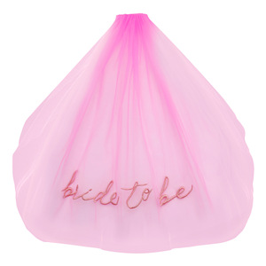 Voile brodé HLC pour future mariée, accessoires de décoration pour enterrement de vie de jeune fille, cadeau de fiançailles pour la mariée, bandeau - Product Image 1