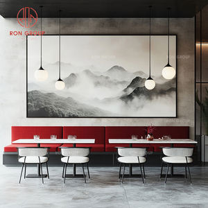 Juego <span class=keywords><strong>de</strong></span> Muebles Comerciales Modernos <span class=keywords><strong>de</strong></span> Lujo con Asiento <span class=keywords><strong>de</strong></span> Terciopelo Rojo y Blanco, Sofá, <span class=keywords><strong>Silla</strong></span> y <span class=keywords><strong>Mesa</strong></span> <span class=keywords><strong>de</strong></span> Mármol Blanco <span class=keywords><strong>para</strong></span> Restaurante, Hotel, Cafetería - Product Image 4