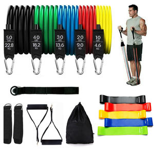 Zhensheng Ensemble de tubes de sport personnalisés pour la salle de sport, corde de fitness, logo personnalisé, exercice d'étirement, latex TPR, bandes de résistance élastiques de 2 à 30 livres - Product Image 1