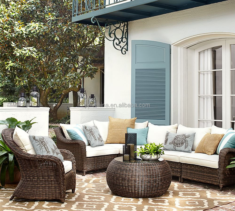 Hot selling Outdoor Furniture Wicker Sofa Set Garden Sets Sofa Rattan Furniture Outdoor