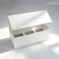 Boîtes d'emballage en carton magnétique personnalisées avec logo pour ensemble de pots de bougies, vente en gros