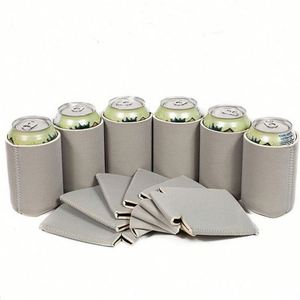 Housse isotherme personnalisable pour bouteille avec logo, en néoprène vierge pour sublimation, pour canettes fines et stubby - Product Image 6