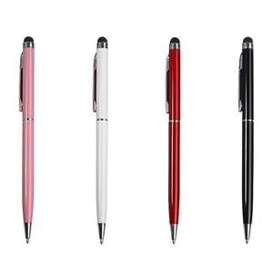 Custom Logo Balpen Met Stylus Tip, Stylus Stijlvolle Pen, Premium Metalen Stylus Pen Voor Touchscreens