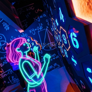 Jeu d'évasion intérieur à durée limitée : Défi interactif avec boutons lumineux LED à pousser pour activer un jeu éducatif mathématique - Product Image 4