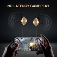 Nouveau Design Gaming In Ear Earphone Jeux Casque Avec Micro Contrôle Du Volume Pc Gamer Écouteurs Filaire Écouteur Pour Pubg Ps4
