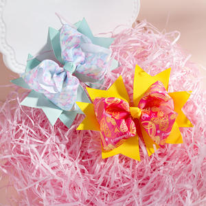 Noeuds pour cheveux pour bébés filles, grand nœud en ruban de 4,5 pouces avec décoration en <span class=keywords><strong>strass</strong></span> brillant, pinces à cheveux, couleurs bonbons sucrées, barrettes - Product Image 5