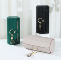 Échantillon Gratuit - Étui de Voyage Multicouche en Cuir PU avec Logo Personnalisé et Bouton Pression pour Bijoux, Idéal pour Marques de Bijoux et Rangement de Cadeaux