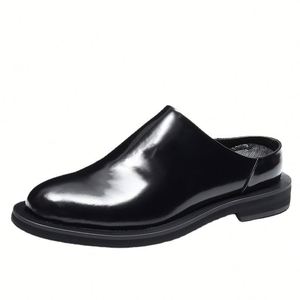 Chaussures Oxford Derby Décontractées Haut de Gamme Rétro à Semelle Souple Respirantes Confortables Formelles en Cuir Imperméables pour l'Automne - Product Image 1