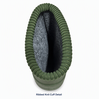 Bottes de pêche imperméables à doublure en feutre amovible, bottes en caoutchouc hautes jusqu'au genou pour hommes, antidérapantes, pour travaux aquacoles
