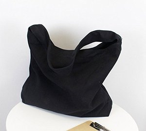 Sacs à bandoulière en toile DEM pour femmes, sacs à bandoulière noirs pour femmes - Product Image 2