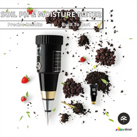 SPH005 Testeur de pH et d'humidité du sol portable avec précision de 0,1, hygromètre 10-80%, sonde métallique pour jardin, OEM personnalisable