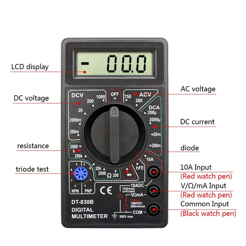 Shop at an Honest Value LCD Digital Multimeter Tester Ammeter