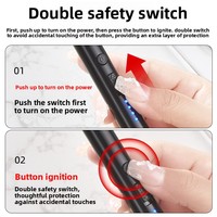 Briquet de cuisine portable en métal pour la maison, allumage électronique à impulsion USB Type-C, coupe-vent