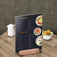 Porte-numéro de Table en hêtre se dresse en bois porte-carte en bois porte-menu en bois pour Restaurants Base Photo support de carte à collectionner
