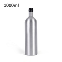 Vide recyclé 175ml 187ml 250ml 350ml 400ml 500ml 600ml 750ml en aluminium de boisson de vin de bouteille avec bouchons en aluminium