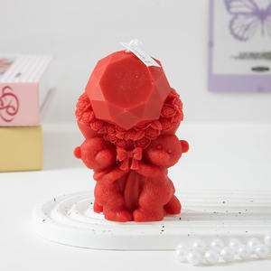 DIY 3D Mini Big Rose Ours Bougie Ornement pour Artisanat Artisanal Décoration de Maison - Product Image 6