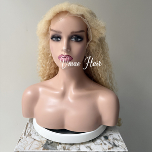 VMAE Remy cutícula alineada ruso rizado <span class=keywords><strong>exótico</strong></span> Coily encaje frontal peluca cabello humano Rubio 613 60 pelucas para mujeres negras - Product Image 5