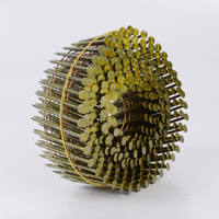 Clous de toiture robustes 1-3/4 x 0,120, 15 degrés, à tige annelée, en fer galvanisé, pour toiture en bois, clous durables