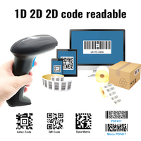 Escáner de Código de Barras Inalámbrico Bluetooth JR HC-815WB, 1D/2D, USB, CMOS, Compatible con Códigos de Pago, Inducción Automática