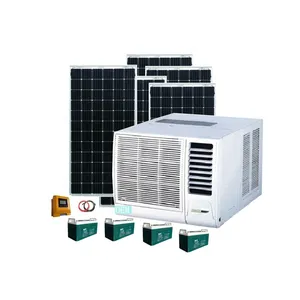 Gratis Installeren Goede Prijzen Zonne-energie Ac 24Volt Dc 9000btu 12000btu Zonne-energie Beste Venster Airconditioner 2021