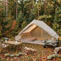 6.3 ㎡   Tente Gonflable Automatique de Luxe Grande Taille, Imperméable et Portable pour Camping en Plein Air, Abri Épais Anti-Pluie – Vente Flash