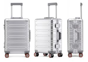 <span class=keywords><strong>Valise</strong></span> de voyage à coque rigide en alliage d'aluminium-magnésium, nouveau design, avec serrure TSA 360° °   <span class=keywords><strong>Valise</strong></span> <span class=keywords><strong>cabine</strong></span> en métal avec roulettes pivotantes - Product Image 6