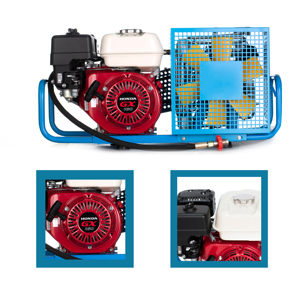 Compresseur d'air 300 bars Compresseurs industriels Zone de compresseur pour la lutte contre l'incendie et la plongée <span class=keywords><strong>sous</strong></span>-marine Moteurs à essence - Product Image 3
