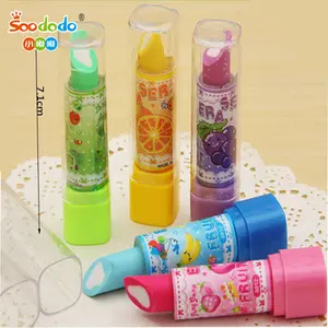 Soododo ensemble <span class=keywords><strong>de</strong></span> papeterie Offre Spéciale série 3D rouge à lèvres <span class=keywords><strong>en</strong></span> <span class=keywords><strong>forme</strong></span> <span class=keywords><strong>de</strong></span> bureau <span class=keywords><strong>gomme</strong></span> <span class=keywords><strong>crayon</strong></span> <span class=keywords><strong>gomme</strong></span> - Product Image 2