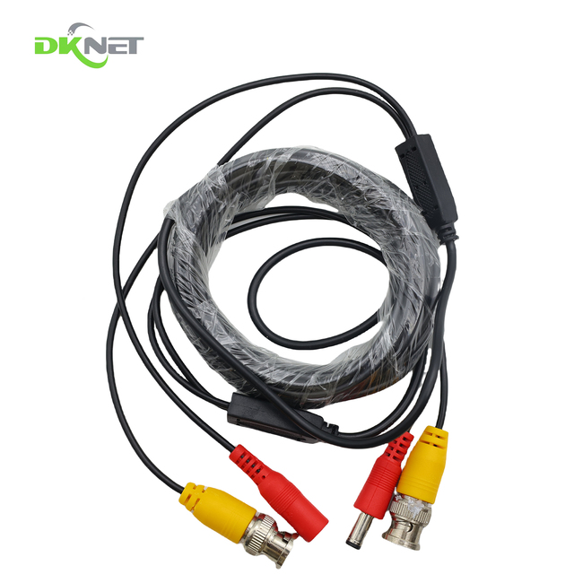 hot selling 5m 10m 15m 20m 30m 40m 50m BNC+DC Extension Cable used for CCTV security system camera DVR video