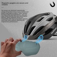 Casque de vélo magnétique léger et sûr pour adultes, moulé intégralement, idéal pour la conduite sur route en extérieur