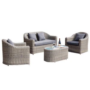 Modern <b>Outdoor</b> <b>Rattan</b> Chair Set Sunproof Rainproof Waterproof Leisure Furniture Woven <b>Rattan</b> Art for Terrace - Product Image 5