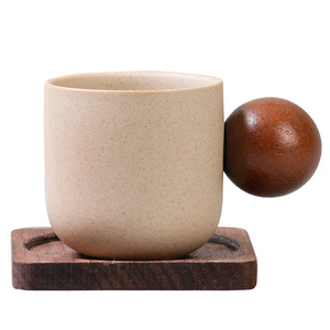 Tasse à expresso en argile japonaise faite à la main, grande, 150 ml, en céramique, en grès, <span class=keywords><strong>bol</strong></span> à thé, personnalisée pour un usage domestique, tasses à café - Product Image 6