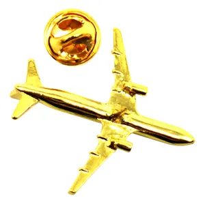 Zhongshan Fabrik preis Anstecknadel Zink legierung Druckguss Airline Form Seiden stifte Benutzer definierte Abzeichen Airline Pilot Wings Pin