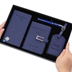 Funda de Pasaporte de PU Más Vendida con Protección RFID Antirrobo, Porta Tarjetas Personalizado y Etiqueta de Equipaje, Caja de Regalo - Cuaderno Duradero - Product Image 2