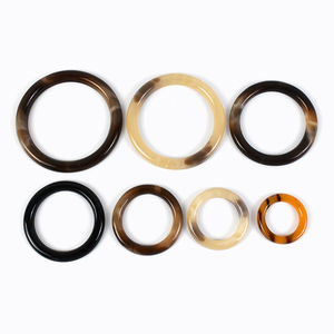 Meetee BK089 20-50mm Giysi Aksesuarları DIY Kitleri Ceket Çanta Sapı Yuvarlak Dekoratif Toka Reçine O Halka Tokalar - Product Image 1