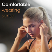 Earphone & headphone musik kabel colokan 3.5mm dengan mikrofon untuk Samsung Galaxy S6 untuk penggunaan game untuk penggunaan ponsel