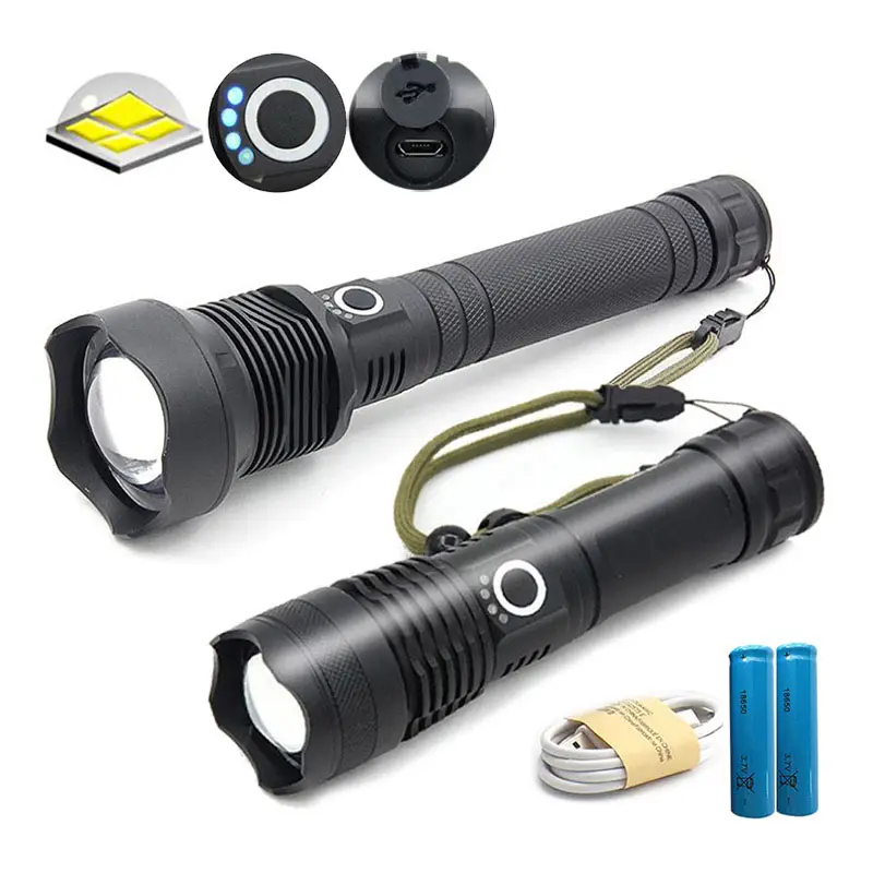 Long Shot Xhp50 5 Modi Wiederauf ladbare zoombare tragbare LED-Taschenlampe für Camping im Freien Wandern Angeln