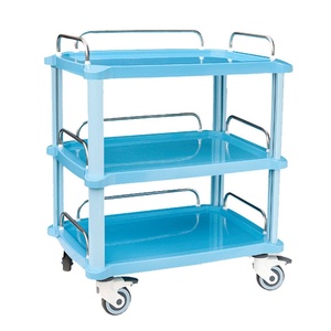 Kliniek En Ziekenhuismeubilair Roestvrij Staal En Abs Plastic Trolleykar Voor Klinisch En Ziekenhuisgebruik - Product Image 2
