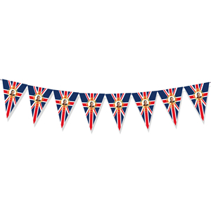 2023 Paper Banner Kings Coronation Decoración ODM King <span class=keywords><strong>Charles</strong></span> <span class=keywords><strong>III</strong></span> Paper Bunting Banner Set Decoración - Product Image 4
