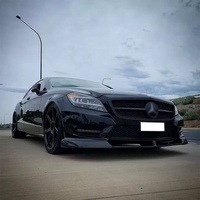 Lèvre avant en Fiber de carbone de style V Mercedes classe CLS W218 15-16 becquet de lèvre de pare-chocs avant accessoires Auto
